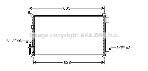 AVA QUALITY COOLING Конденсатор, кондиционер DN5251